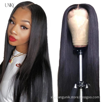 Lace Frontal Wig Vendors Wholesale Straight Transparent HD Lace Front Wigs For Black Women 100 Virgin Brazilian Human Hair Wigs